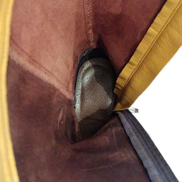 El Caballo Sevilla 1892 Leather Riding Boots, Size US7/7.5 EU38, Brown/Tan/Black - Picture 7 of 9